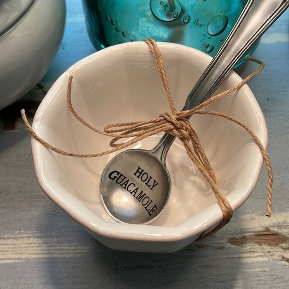Mud Pie Other - Mud Pie Holy Guacamole Bowl and Spoon Set NWT